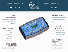 Tablet Screenshot of heinstruments.com